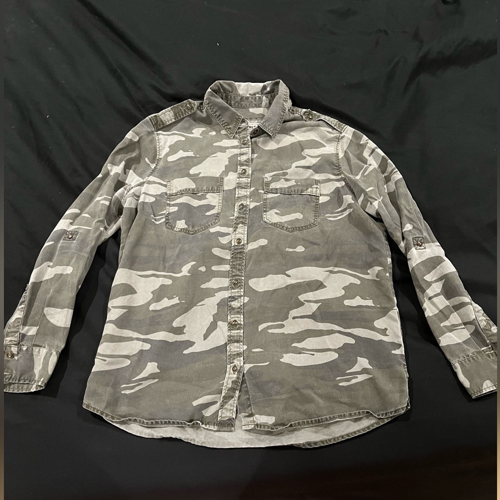Camo Button Down Shirt